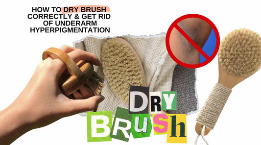 Dry brushing before and after - Sincerely Sanguine