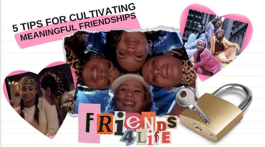 Collage Style image with the text '5 tips for cultivating meaningful friendships' and various images from the Disney Channel Movie 'The Cheetah Girls'  - Sincerely Sanguine