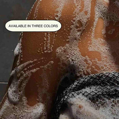  African Bath Sponge African Net Long Net Bath Sponge Exfoliating Shower Body Scrubber Back Scrubber Skin Smoother, Great for Daily Use(Pink,Black, Lime Green)